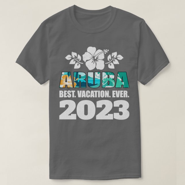 Aruba Bester Urlaub 2023 Familienurlaub Souv T-Shirt (Design vorne)