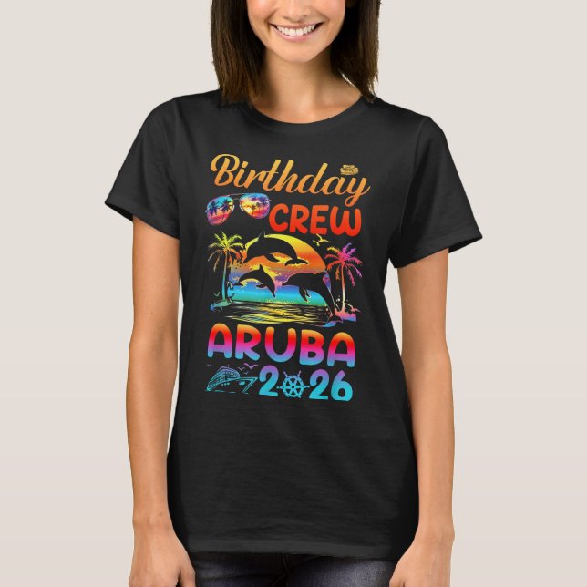 Aruba Birthday Trip Vacation 2026 Matching Group  T-Shirt (Vorderseite)