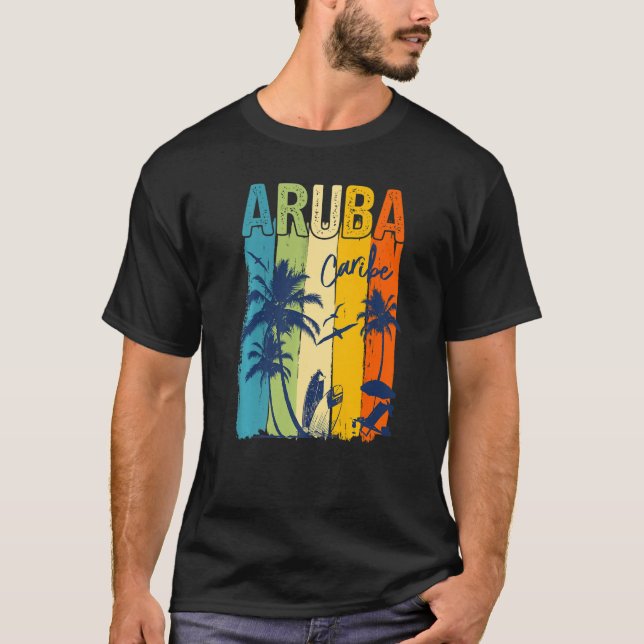 Aruba Caribe Family Vacation Matching Group Premiu T-Shirt (Vorderseite)