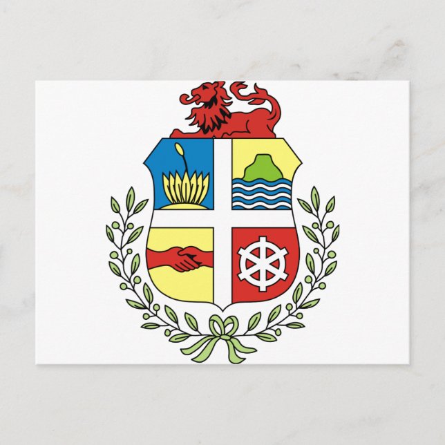 Aruba Coat of arm AW Postkarte (Vorderseite)