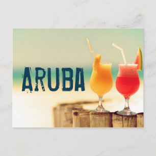 Aruba Cocktails Postkarte
