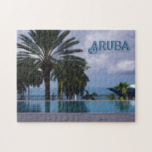 Aruba Cruise Landschaftlich Palmtree Postkarte Puzzle