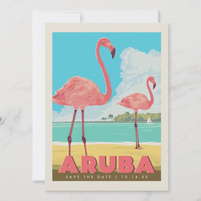 Aruba | Datum vormerken Save The Date (Vorderseite)