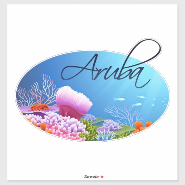 Aruba decal aufkleber (Blatt)