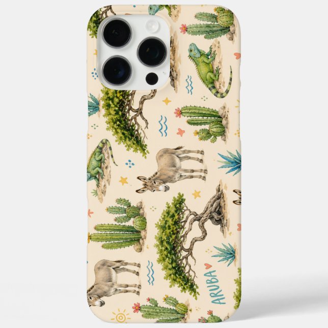 Aruba Divi-Baum, Esel, Iguane, Kaktus Case-Mate iPhone Hülle (Rückseite)