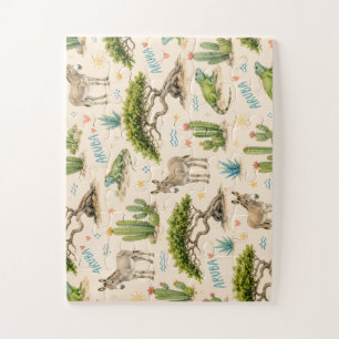 Aruba Divi-Baum, Esel, Iguane, Kaktus Puzzle