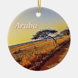 Aruba Divi Divi Trees Keramik Ornament