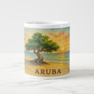 Aruba Eagle Beach Divi Baum Goldene Stunde Jumbo-Tasse