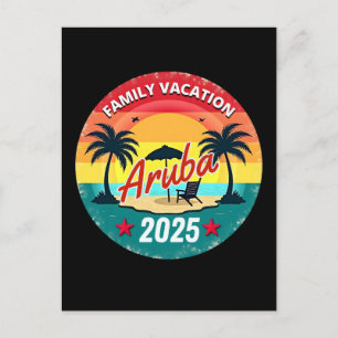 Aruba Familienurlaub 2025 Familienurlaub Postkarte