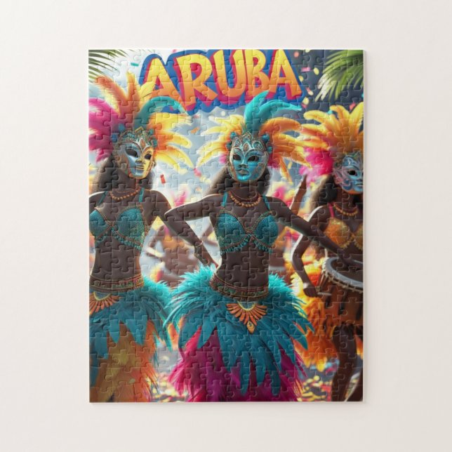 Aruba Festival des sol-Karnevals Puzzle (Vertikal)
