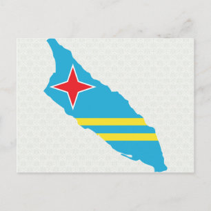 Aruba Flag Karte