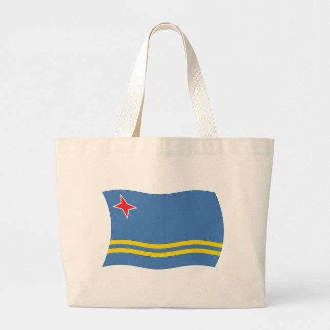 Aruba Flag Tote Bag Jumbo Stoffbeutel (Vorne)