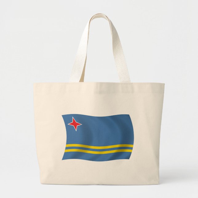 Aruba Flag Tote Bag Jumbo Stoffbeutel (Vorne)