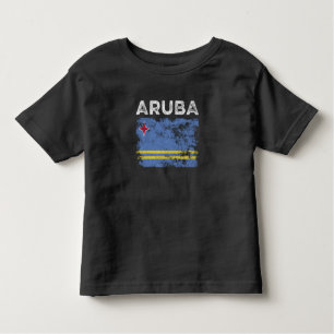 Aruba-Flagge beschädigt - Aruban-Flagge Kleinkind T-shirt