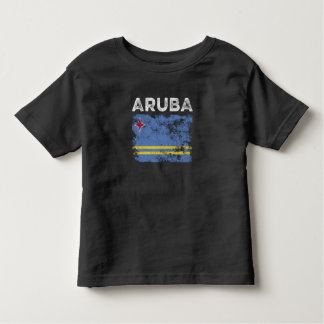 Aruba-Flagge beschädigt - Aruban-Flagge Kleinkind T-shirt