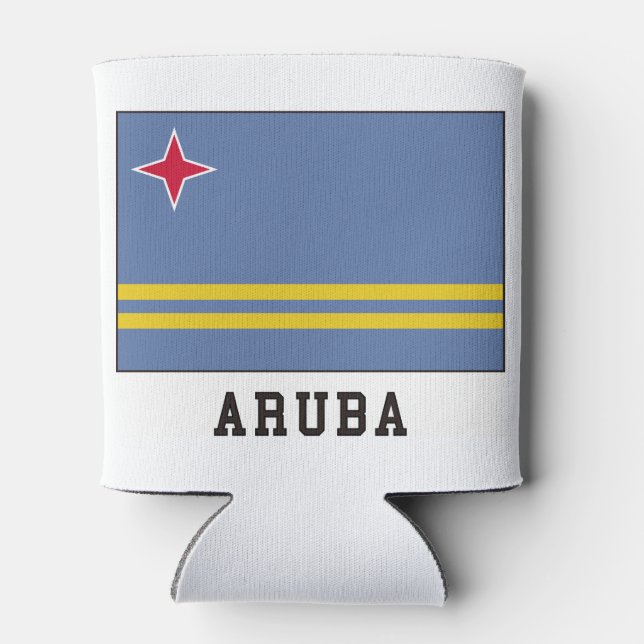 Aruba, Flagge Dosenkühler (Rückseite)