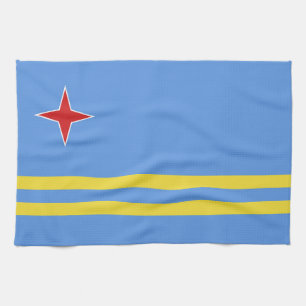 Aruba-Flagge Geschirrtuch