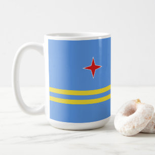 Aruba-Flagge Kaffeetasse