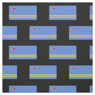 Aruba-Flagge Stoff