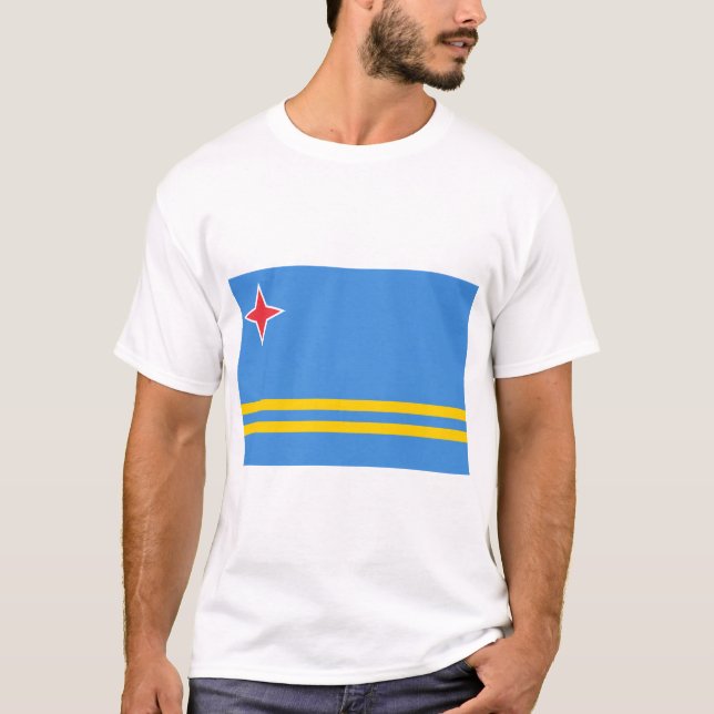Aruba-Flagge T-Shirt (Vorderseite)