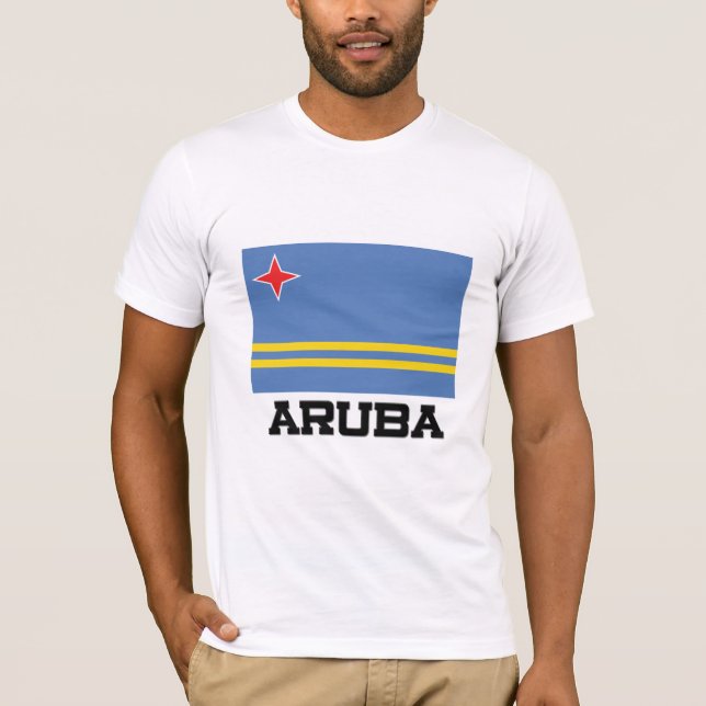 Aruba-Flagge T-Shirt (Vorderseite)