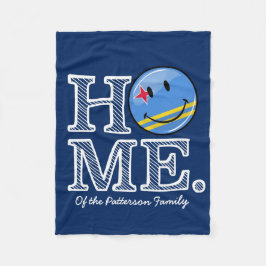 Aruba-Flaggen-lächelnder Haus-Wärmer Fleecedecke