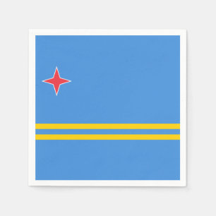 Aruba Flaggenpapier Napkin Serviette