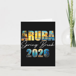 Aruba Frühjahrsferien 2026 Sommerurlaub Strand  Karte