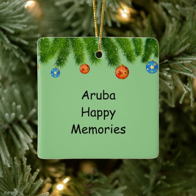 Aruba Holiday Ornament (Baum)