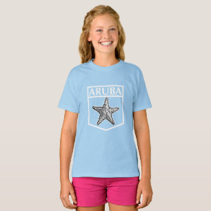 Aruba Island Design - Girls' Basic T - Shirt