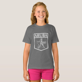 Aruba Island Design - Girls' Basic T - Shirt