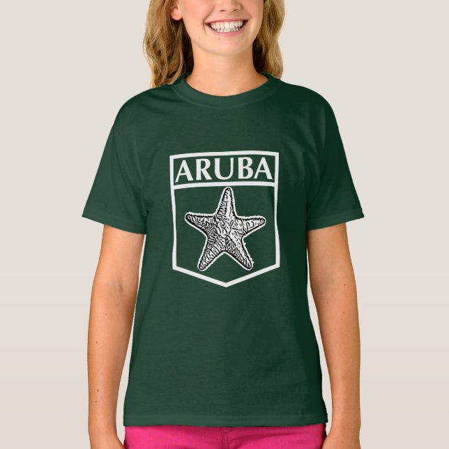 Aruba Island Design - Girls' Basic T - Shirt (Vorderseite)