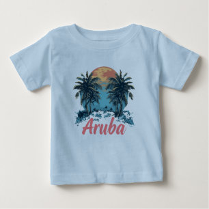 Aruba Island Design (Version 2) - Baby Fine Jersey T-shirt