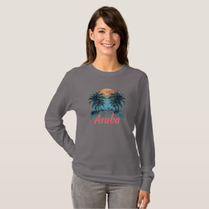 Aruba Island Design (Version 2) - Basic Long Sleev T-Shirt