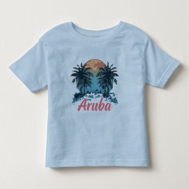 Aruba Island Design (Version 2) - Kleinkind Fine J Kleinkind T-shirt (Vorderseite)