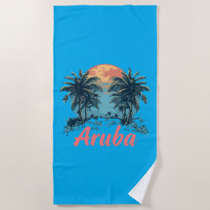 Aruba Island Design (Version 2) - Strandtuch
