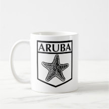 Aruba Island Design - White 11 oz Classic Tasse
