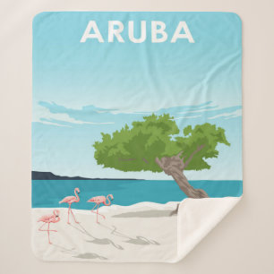 Aruba Island Travel Flamingo   Familie Flamingo Sherpadecke