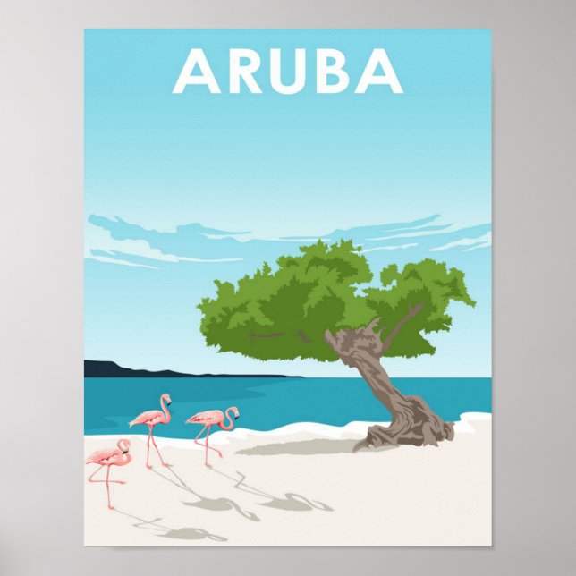 Aruba Island Travel Poster (Vorne)