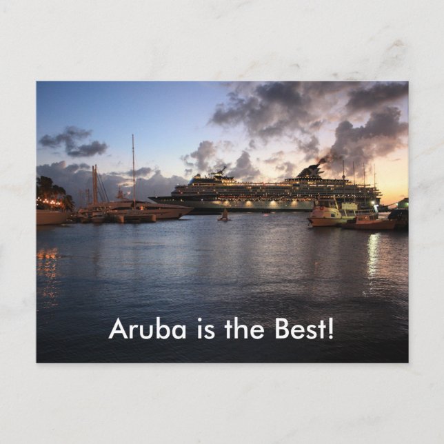 Aruba ist das Beste! Postkarte (Vorderseite)