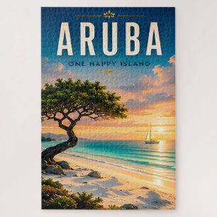 🌴 Aruba Karibik-Strand-Paradies ☀️ Puzzle