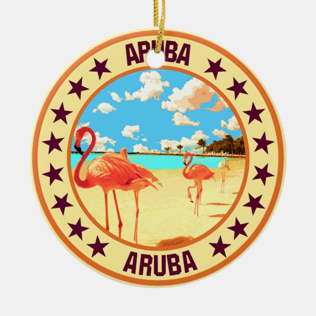 Aruba Keramik Ornament (Vorne)