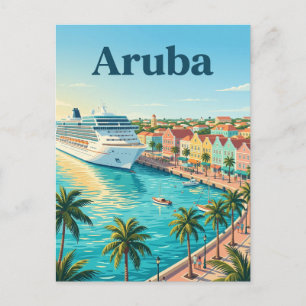 Aruba Kreuzfahrthafen, Oranjestad Aruba Postkarte