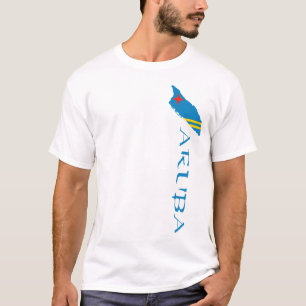 Aruba Länderkarte Flagge T-Shirt