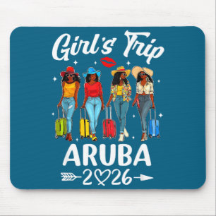 Aruba Mädchen-Trip 2026 Geburtstags-Grafik Kunst Mousepad