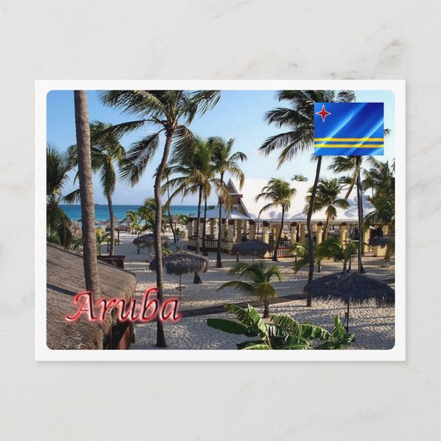 Aruba - Manchebo Beach - Postkarte (Vorderseite)