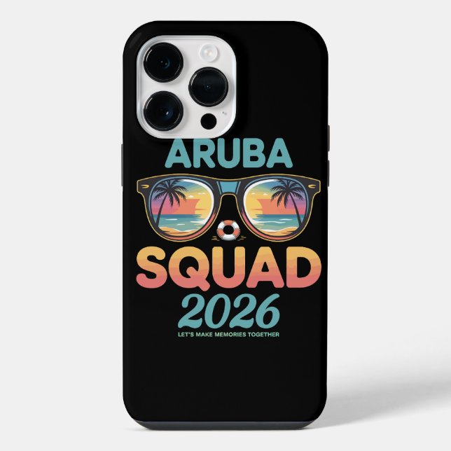 Aruba-Mannschaft 2026 Retro iPhone Hülle (Rückseite)