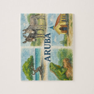Aruba Multiview-Aquarell Puzzle