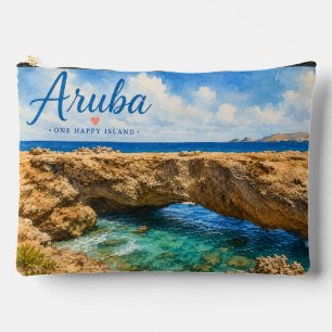Aruba Naturbrücke Felsformation Karibik  Zubehörtasche