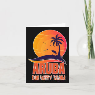 Aruba One Happy Island Schöner Sunset Beach Karte